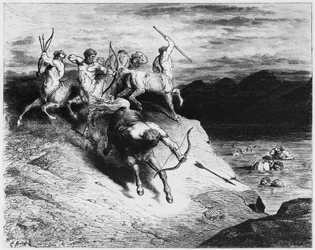 Centauros, ilustración de 